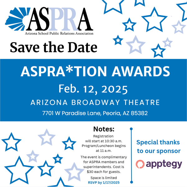  RSVP to the ASPRA*tions Awards Lucheon